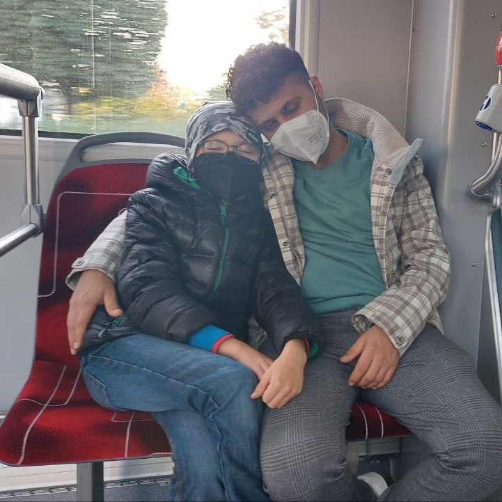 Mohammed mit Kindern